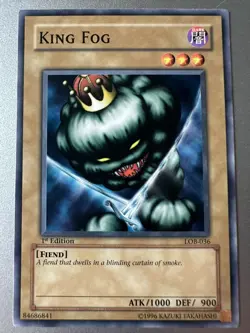 King Fog LOB-036 the Legend of Blue Eyes White Dragon 1st Edition LP - Image 1