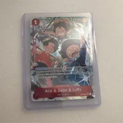 Namco Ace & Sabo & Luffy OP13-007 Carrying on His Will Foil SR Alt Art - NM - Image 1