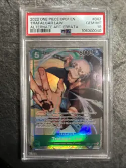 One Piece CCG Trafalgar Law OP01-047 Romance Dawn English Edition PSA 10 - Image 1