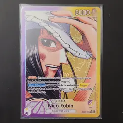Bandai One Piece Card Game OP09 Nico Robin Leader Card English 062 - Image 1