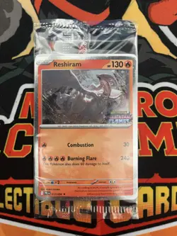 Sealed Reshiram 017/094 Phantasmal Flames Stamped Black Star Promo Card - Image 1