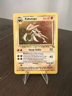 Pokemon TCG Kabutops 9/62 Fossil Holo Card 1999 WOTC Unlimited LP - Image 3