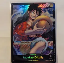 Bandai Monkey.D.Luffy ST08-001 Foil Leader Card Starter Deck 8 One Piece CCG - Image 1