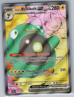Iono's Bellibolt ex - 172/159 SV09: Journey Together - Pokemon Card - NM - Image 1