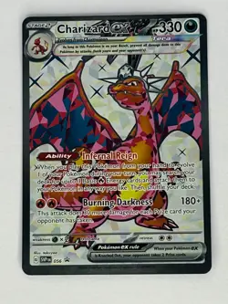 Charizard ex #056 SV Black Star Promo Pokemon Card Illustration Rare Holo NM - Image 1