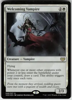 Foil Welcoming Vampire 46 Innistrad: Crimson Vow R - Image 1