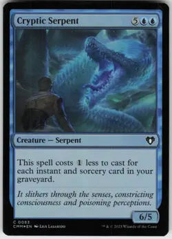 Foil Cryptic Serpent 83 Commander Masters C - Image 1