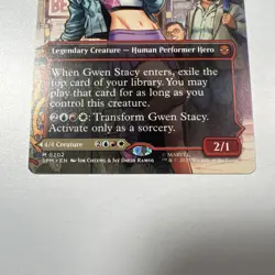 Gwen Stacy 0202 Borderless Marvel's Spider-Man Non Foil MTG Magic The Gathering - Image 2