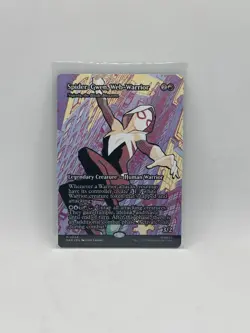 Spider-Gwen, Web-Warrior 0024 Borderless MTG Spider-Man Non-Foil NM/M - Image 1