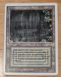 Bayou - MtG Magic Revised Regular Rare HP - See Photos - Image 1