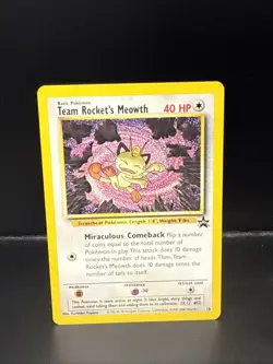 Pokemon - Black Star Promo - Team Rocket's Meowth - #18 N - Image 1