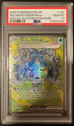 2025 POKEMON PRE SPECIAL ILLUSTRATION RARE WELLSPRING MASK OGERPON EX PSA 10 - Image 1