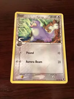 Pokemon TCG Seel EX Dragon Frontiers 62/101 Regular Common LP - Image 1