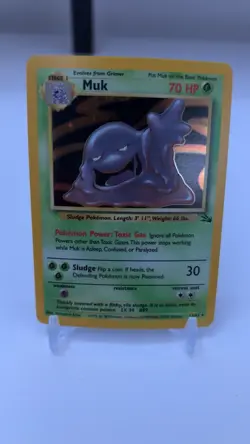 Pokemon TCG Muk 13/62 Holo Rare Fossil Set WOTC 1999 NM Condition - Image 1