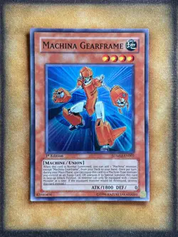 Yugioh Machina Gearframe SDMM-EN002 Super Rare 1st Ed LP - Image 1