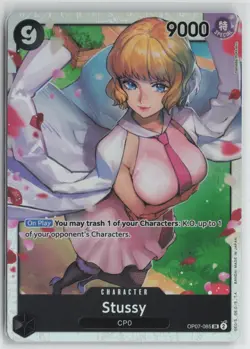 One Piece TCG Stussy SR OP07-085 500 Years in the Future English - Image 1