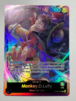 Monkey.D.Luffy ST18 OP05-060 Leader PURPLE Starter Deck Foil - Image 2