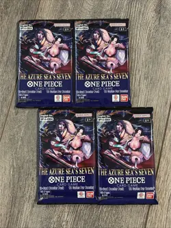 One Piece (OP-14) The Azure Sea's Seven English Booster Pack x 4 - Image 1