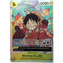 One Piece 500 Years in the Future MONKEY.D.LUFFY #OP07-109 SR New NM Holo Foil - Image 1