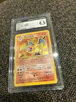 CGC 4.5 Charizard 1999 Base Set 4/102 Holo Pokemon Card - Image 3