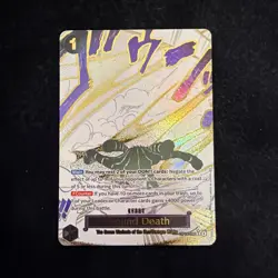 OP14-096 Ground Death Alt Art Event Manga One Piece English Card - In Hand - Image 1