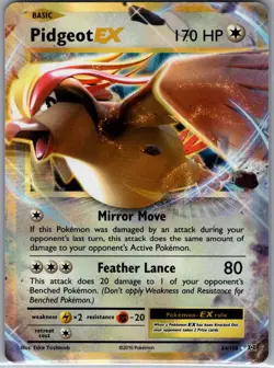 Pidgeot EX 64/108 XY - Evolutions - Pokemon Card - NM - Image 1