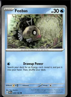 Pokemon Feebas 035/182 Paradox Rift Non Holo Common 4 Card Lot - Image 1