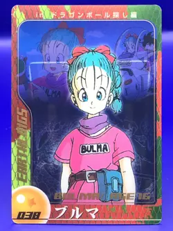 Bulma Dragon Ball Z Super Collection Card Morinaga Japanese F/S No.038 - Image 1