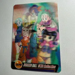 S1811 Bulma Goku Chi-Chi 3D 328 Japanese Dragon Ball x Morinaga Clear Wafer Card - Image 2