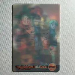 S1811 Bulma Goku Chi-Chi 3D 328 Japanese Dragon Ball x Morinaga Clear Wafer Card - Image 3