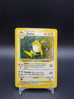 Raichu 14/102 Holo Base Set Unlimited MP/LP Pokemon Card - Image 1