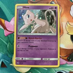 Pokemon Mew TCG SM215 Sun & Moon Black Star Promo Holo Card NM/M Condition - Image 1
