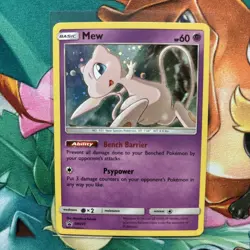 Pokemon Mew TCG SM215 Sun & Moon Black Star Promo Holo Card NM/M Condition - Image 3