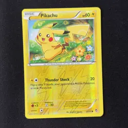 Pikachu 27/111 Reverse Holo XY Furious Fists Pokemon Card 2014 English LP+ - Image 1