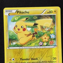 Pikachu 27/111 Reverse Holo XY Furious Fists Pokemon Card 2014 English LP+ - Image 3