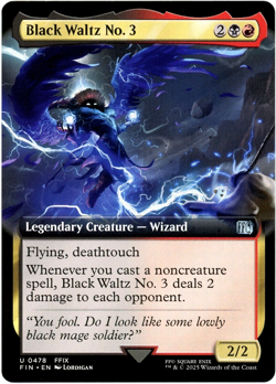 Black Waltz No. 3 (Extended Art) - 0478 - Final Fantasy - MTG - NM/M - Image 1