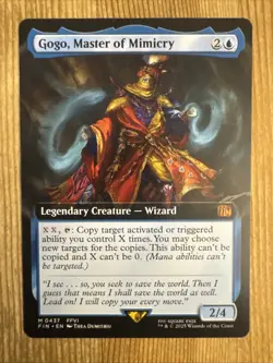 MTG FINAL FANTASY - Gogo, Master of Mimicry Extended Art (0437) NM - Image 1
