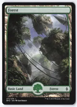 Forest () - Full Art L Battle for Zendikar 271 LP - Image 1