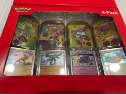 Pokemon TCG Scarlet & Violet 151 Sealed 4-Pack Sam’s Club Mini Tin Brand New - Image 2