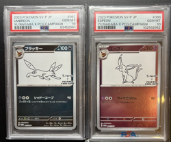 Yu Nagaba Promo Espeon -066, Umbreon - 067 SV-P Holo Japanese Pokemon PSA10 - Image 3