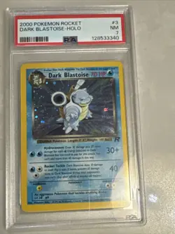 2000 POKEMON ROCKET #3 DARK BLASTOISE-HOLO PSA 7 - Image 3
