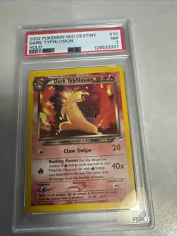 PSA 7 NM Dark Typhlosion Neo Destiny Holo Pokemon 10/105 - Image 1