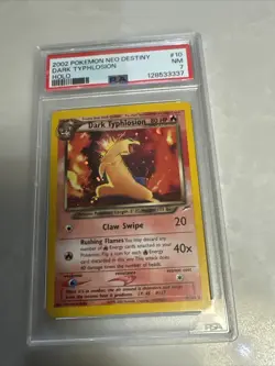 PSA 7 NM Dark Typhlosion Neo Destiny Holo Pokemon 10/105 - Image 2
