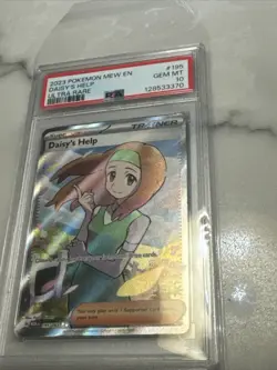 2023 POKEMON MEW EN-151 ULTRA RARE #195 DAISY'S HELP PSA 10 - Image 1