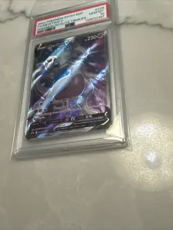 2022 POKEMON SWSH BLACK STAR PROMO #229 FULL ART/MEWTWO V PSA 10 - Image 3
