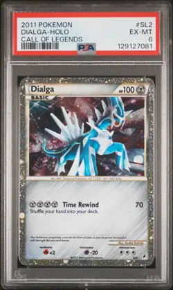 2011 POKEMON CALL OF LEGENDS #SL2 DIALGA-HOLO PSA 6 - Image 1