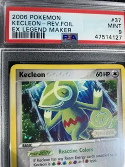 Pokemon Kecleon EX Legend Maker Reverse Holo #37 PSA 9 Mint - Image 2