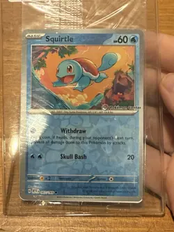 Pokemon Center Stamped Reverse Holo Squirtle Promo 007/165 Pokemon 151 Sealed - Image 1