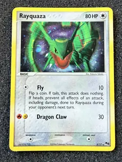 2006 Pokemon TCG Rayquaza Cosmos Holo Rare 3/17 Pop Series 1 NM - Image 1