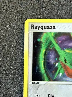 2006 Pokemon TCG Rayquaza Cosmos Holo Rare 3/17 Pop Series 1 NM - Image 2